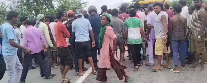 ट्याक्टरले मोटरसाइकललाई ठक्कर दिदा दुई जनाको मृत्यु, अर्का एक घाइते 