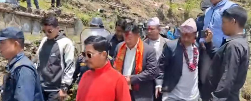 मन्त्रीकाे कार्यक्रम गाउँपालिका अध्यक्षले राेके, पालिकासँग समन्वय नै नगरेकाे आराेप