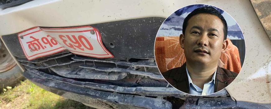 माओवादी नेता इन्द्र आङ्बो चढ्ने गाडीले ठक्कर दिँदा एक जनाको मृत्यु