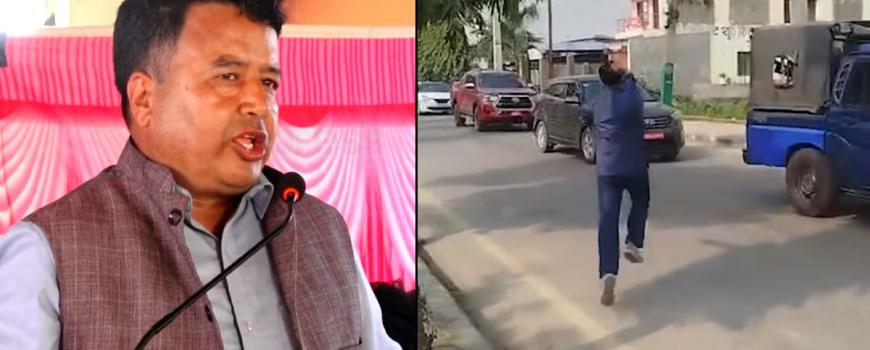  महेश बस्नेत चढेको गाडीमा आक्रमणको प्रयास ,२ युवा पक्राउ 