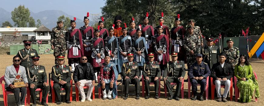 पूर्वी शिक्षालयबाट नेपाली सेनाको एनसीसी तालिममा ५ सय ३१ क्याडेट दिक्षित पूर्वी शिक्षालयबाट नेपाली सेनाको एनसीसी तालिममा ५ सय ३१ क्याडेट दिक्षित