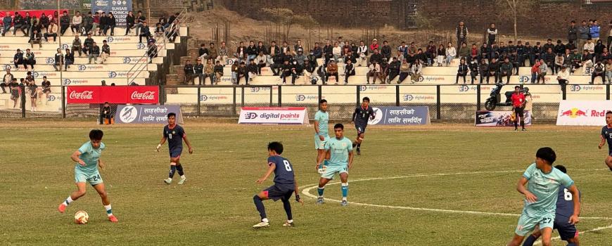 पाहुना टोलीलाई स्तब्ध पादै बुढासुब्बा गोल्डकपमा आयोजक धरानको विजयी सुरुवात