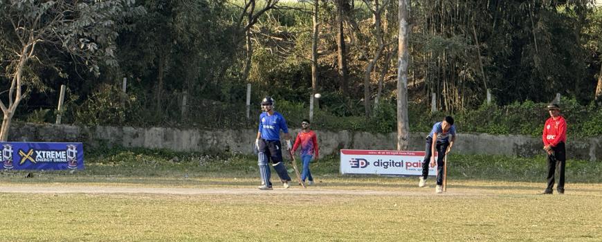 नमुना सुपर कप क्रिकेटको फाइनलमा विश्व आदर्श र आस्था कलेज  भिड्ने