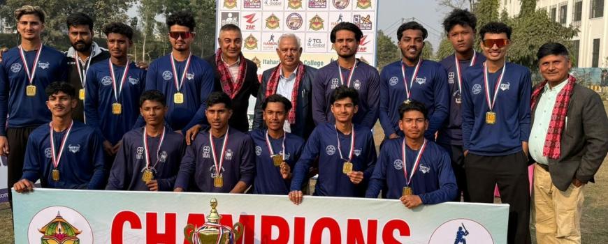 आस्था कलेजलाई पराजित गर्दै बिश्वआदर्शले जित्यो नमुना सुपर कप क्रिकेटको उपाधी