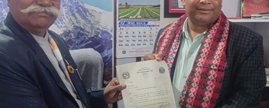 कोसी खेलकुद बोर्डले पायो नेतृत्व, सुनसरीका विप्लव घोष सदस्य सचिवमा नियुक्त कोसी खेलकुद बोर्डले पायो नेतृत्व, सुनसरीका विप्लव घोष सदस्य सचिवमा नियुक्त